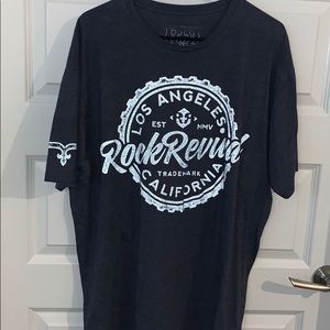 Men’s Rock Revival NaVy Blue Tee SZ XXL